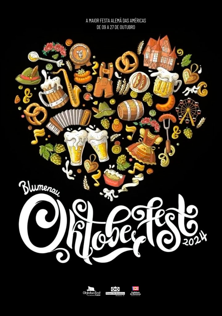 Cartaz oficial da Oktoberfest Blumenau 2024